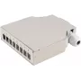 Caixa de distribuição de fibra ótica ShiverPeaks 07-65011 — 8 portas metal calha DIN, cinzento