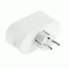 Tomada dupla Tellur WiFi AC, medição de consumo de energia, 16A, 2400W