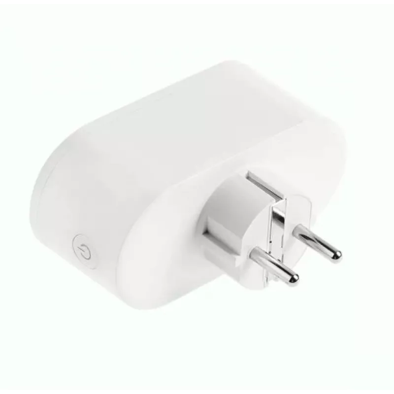 Tomada dupla Tellur WiFi AC, medição de consumo de energia, 16A, 2400W