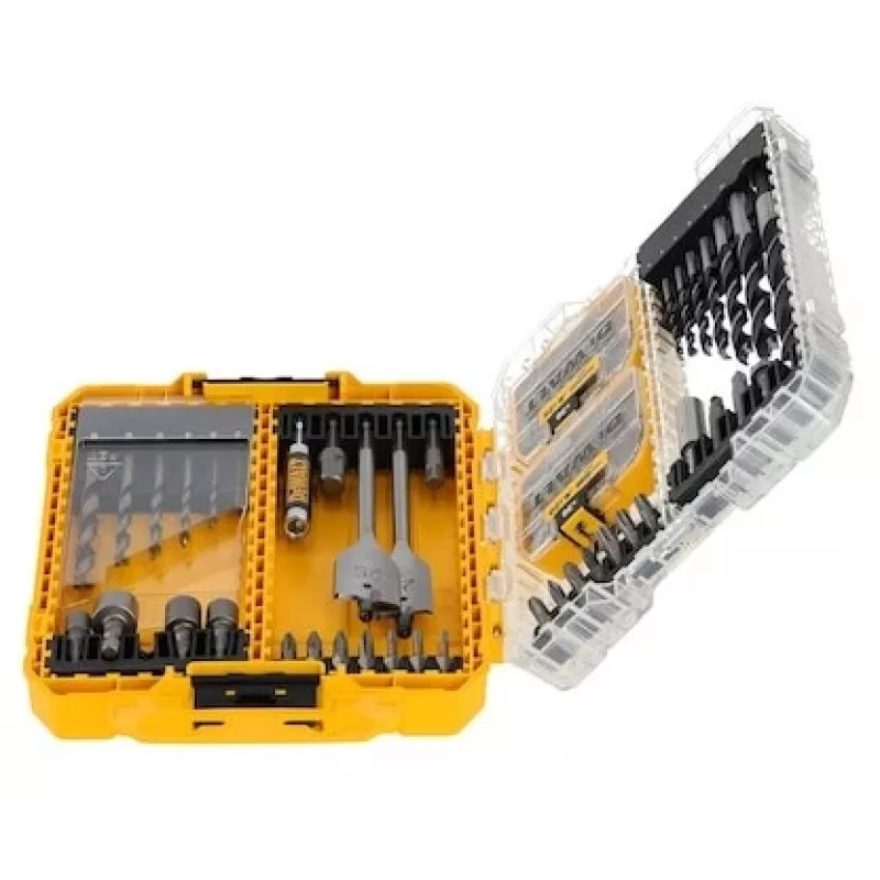 Conjunto DeWalt com 100 parafusos Pozidriv – conjunto de fixação, tamanhos sortidos para aplicações em madeira e metal