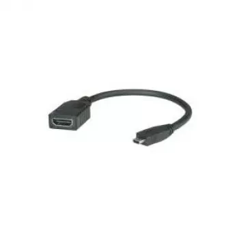 ROLINE Cabo HDMI High Speed com Ethernet, HDMI fêmea - Micro HDMI macho 0,15m (11.04.5584)