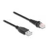 Cabo para leitor de códigos de barras DeLOCK RJ50 para USB 2.0 Type-A 2 m