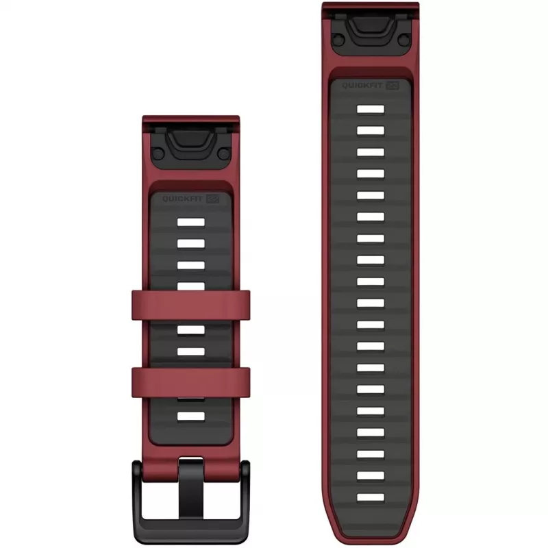 Pulseira Garmin QuickFit 010-13392-06 graphite vermelho