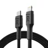 Green Cell PowerStream KABGC07 cabo USB-C para Lightning, 1 m, PD, Apple MFi, preto