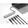 Dock para portátil DeLOCK 64232 com fios USB 3.2 Gen 1 Type-A Type-C Cinzento