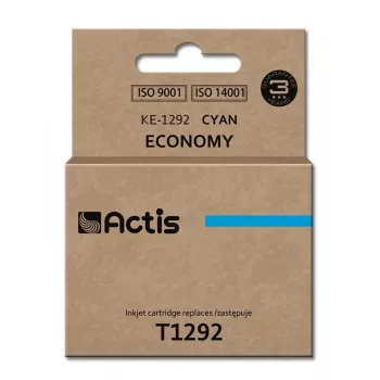 Tinteiro ACTIS KE-1292 ciano compatível com Epson, à base de corante 15 ml, rendimento standard, embalagem individual