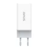 Fonte de alimentação SAVIO LA-07 GaN 65W, USB, QC4.0+, PD 3.0, branca
