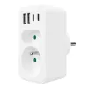 Power Splitter MACLEAN MCE249 F/W – 2 tomadas de rede (16A + 6A) e 4x USB (2x A, 2x C PD 20W)