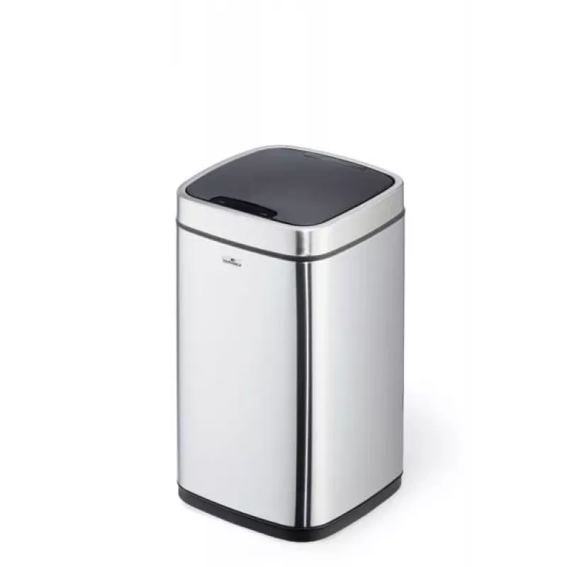 Durable TOUCH 12L retangular aço inoxidável prateado preto