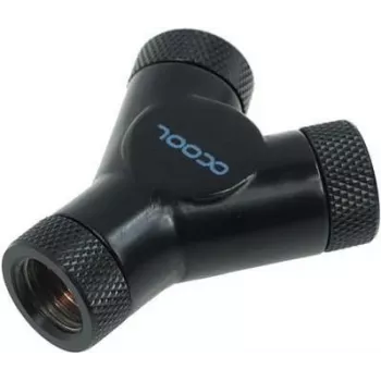 Alphacool HF Y-Connector - G1/4 rotativo - 3x conector fêmea - preto profundo (17066)