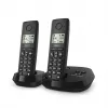 Telefone sem fios analógico/DECT Gigaset PURE 100A Duo — 2 auscultadores, alta-voz, identificação de chamadas, ecrã de 1,5 polegadas, preto