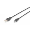 ASM AK-300108-018-S Cabo ASSMANN USB 2.0 HighSpeed CanonType USB A / Mini-USB B (5 pinos) macho 1,8 m