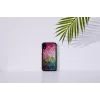 Capa para smartphone iKins para iPhone XR — design de flores aquáticas, preta