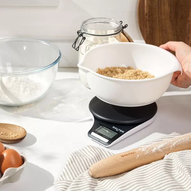 Balança de cozinha Salter Electronic Jugscale preto/branco