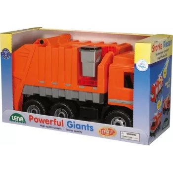 Camião do lixo de brinquedo Lena Mercedes ZL-02026, 70 cm de comprimento, veículo de brinquedo mecânico