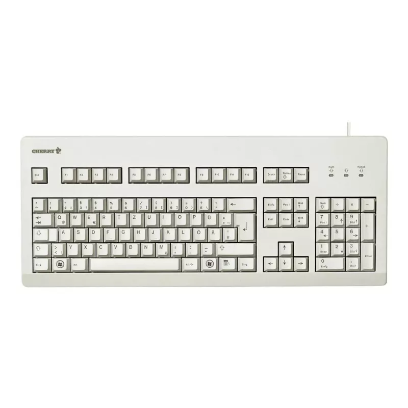 Teclado CHERRY G80-3000 Universal USB QWERTZ Alemão cinzento