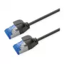 Cabo patch ROLINE Cat.6A (Classe EA) S/FTP (PiMF), LSOH, PoE, preto, 7 m