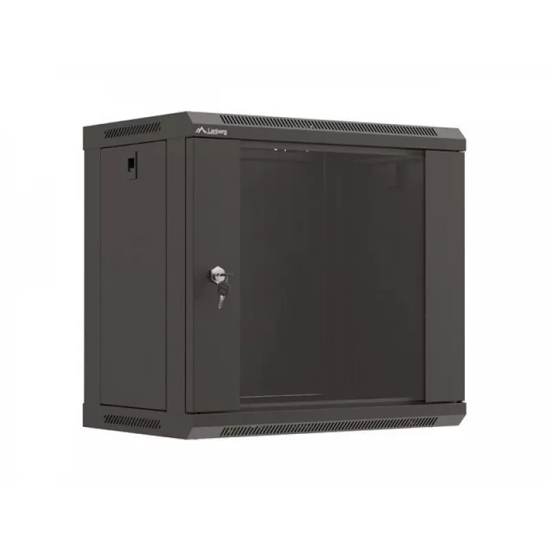 Rack de parede LANBERG WF03-5309-10B, 9U, 500×350×540 mm, carga máx. 60 kg, preto