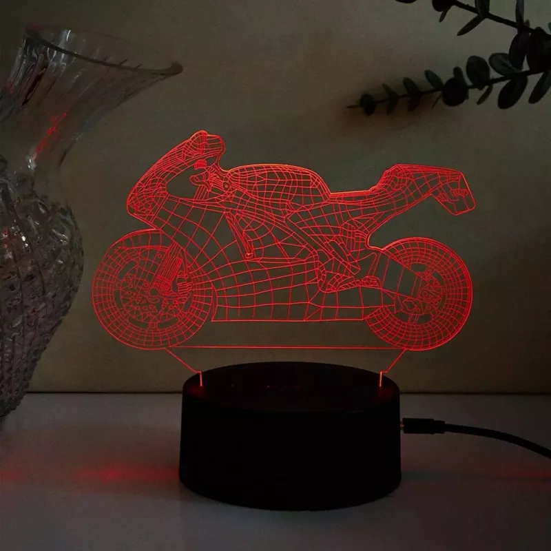 Lâmpada LED decorativa para veículos MANTA SNL121RGB luz 3D RGB para automóveis e motociclos