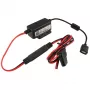 Carregador para dispositivos móveis RAM Mounts RAM-GDS-CHARGE-V7B1U — carregador USB para interior, entrada 10–30 V, saída máx. 9 V, 2,5 A, cabo de 1,2 m, preto/vermelho