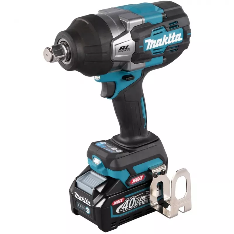 Chave de impacto a bateria TW001GM201 XGT, 40 Volt azul/preto, 2x bateria Li-Ion XGT 4 Ah, em mala de transporte