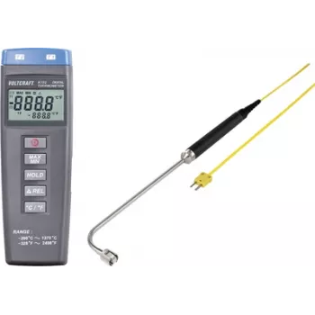 VOLTCRAFT K102 + TP 206 Termómetro -200 a +1370 °C sonda tipo K
