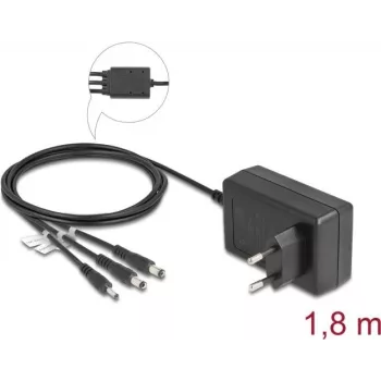 DeLOCK 41467 Fonte de alimentação externa 12V 3A 36W, DC 3,5x1,35/5,5x2,1/5,5x2,5 mm