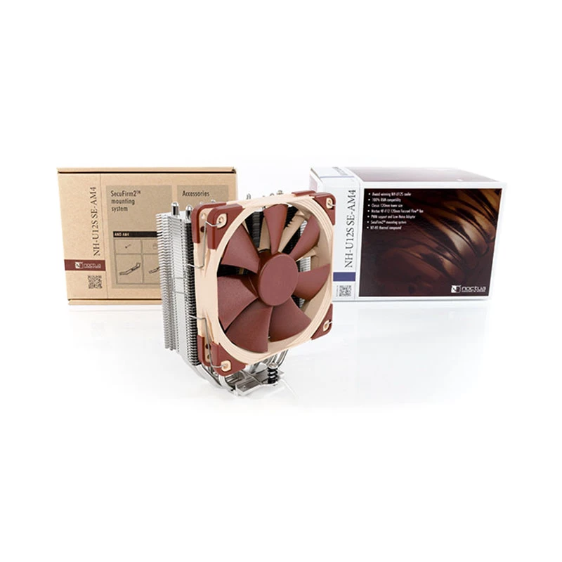 Dissipador Noctua NH-U12S SE-AM4 bege castanho aço inoxidável