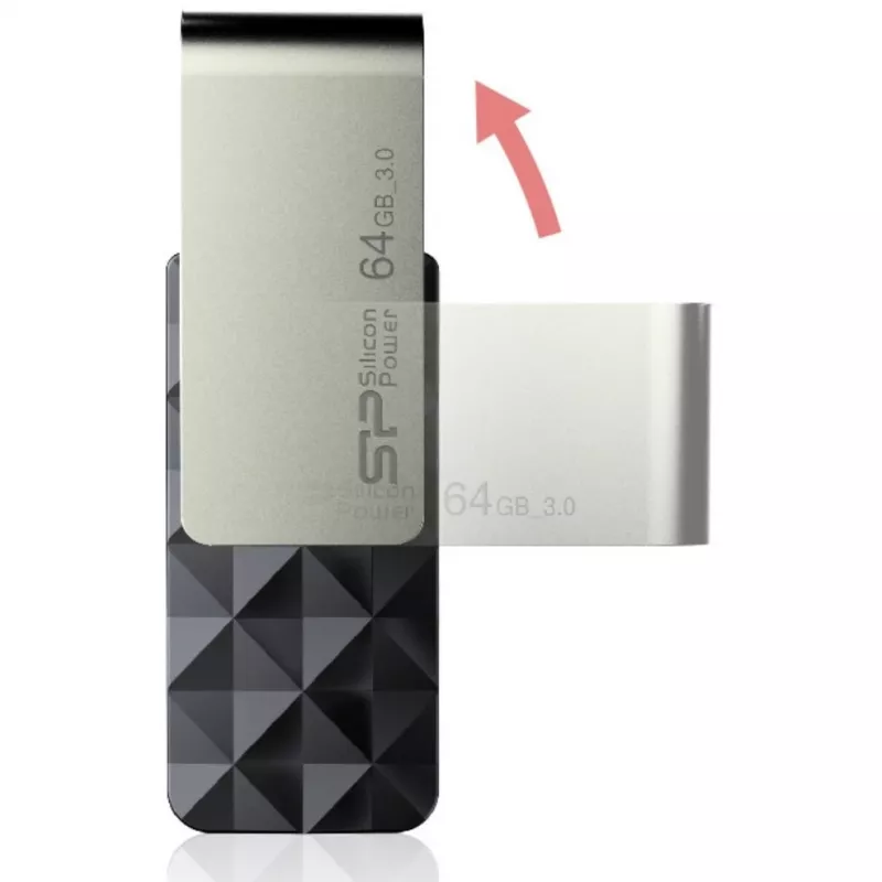 Silicon Power Blaze B30 SP016GBUF3B30V1K pen USB, 16 GB, USB 3.0, preta