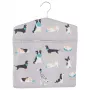 Saco para molas de roupa Beldray LA032005DFEU7 com motivo de cão, armazenamento em tecido para parede
