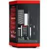 HYTE Y70 Touch Infinite Midi Tower preto, cor de cereja