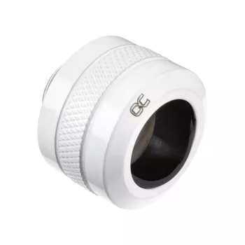 Racord Alphacool 17484, Latão, branco, 23 mm de altura, 26 mm de diâmetro, pack de 6