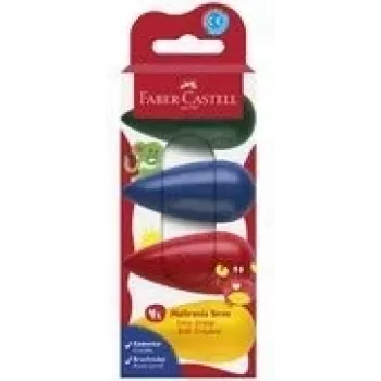 Giz de escrever Faber-Castell 120408 azul verde vermelho amarelo 4 unid.