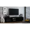 Móvel de TV Cama SIGMA1 180 preto/preto brilhante