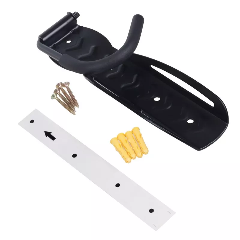 Suporte de bicicleta de parede MACLEAN MC-432, suporte vertical para bicicleta, largura ajustável, carga máx. 30 kg, preto