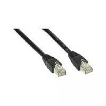 Cabo de rede Wentronic Goobay CAT 5e, U/UTP, preto, 30 m - mistura de cobre CCA (68650)