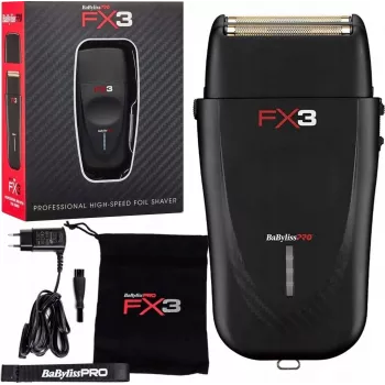 Máquina de barbear elétrica BaByliss PRO FXX3SBE – aparador profissional de barbeiro, alimentação por rede/bateria