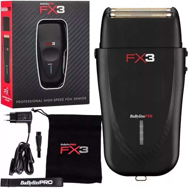 Máquina de barbear elétrica BaByliss PRO FXX3SBE – aparador profissional de barbeiro, alimentação por rede/bateria