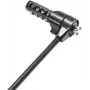 Cadeado de cabo EUROLITE KG-180Z com fecho de combinação – proteção portátil de cabo de aço para equipamentos