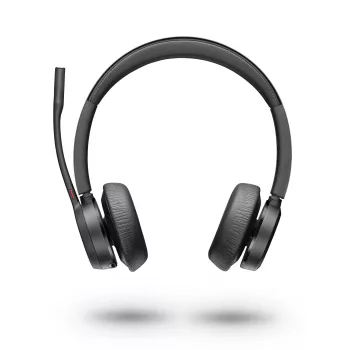 Headset HP POLY 218476-02 – USB Type-A com fios e sem fios, Bluetooth, 50 m de alcance, base de carregamento, preto, 162 g