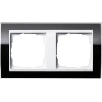 GIRA moldura 2 módulos Event Klar, Standard 55, System 55 preto 0212733