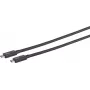 Cabo USB-C ShiverPeaks 13-72025 Type-C para Type-C TB4 UltraFlex 1 m