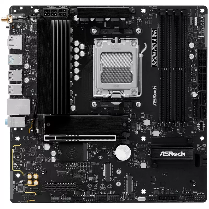 Motherboard ASRock B850M Pro-A WiFi micro ATX – AMD B850, socket AM5, DDR5, 4x DIMM, 256 GB, Wi-Fi, LAN 2,5 Gb