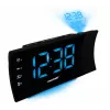 Blaupunkt CRP81USB rádio-despertador com projeção e carregamento USB, preto