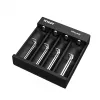 Carregador de baterias XTAR MC4S para baterias cilíndricas Li-ion 18650 / NiMH