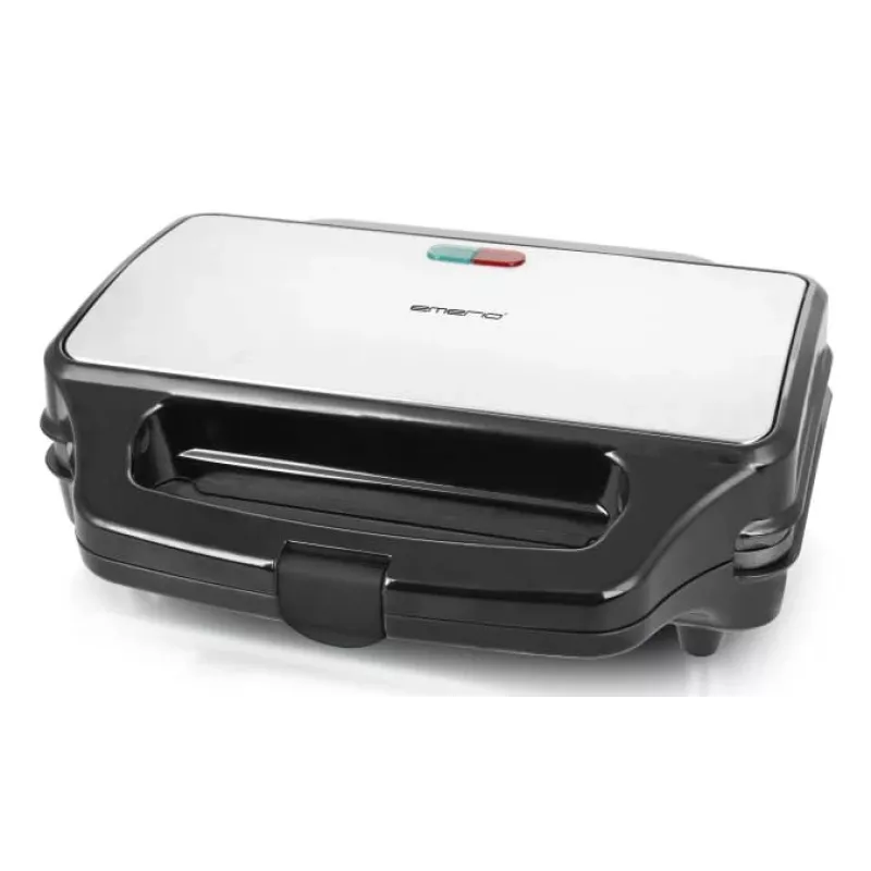 Máquina de sanduíches Emerio ST-109562.17 900 W preto prateado