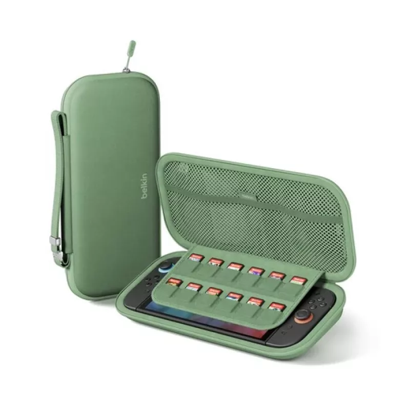 Bolsa de gaming Belkin ENA002HQSE para consola, cor de pistácio, capa de proteção