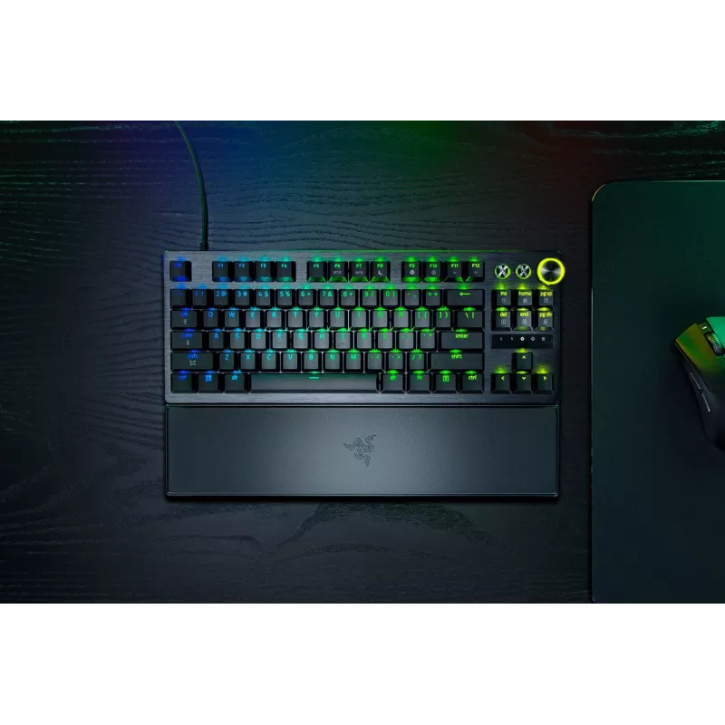 Razer Huntsman V3 Pro Tenkeyless 8KHz | Teclado gaming | Com fios | US | Preto | USB Type-C | Razer Analog Optical Switch Gen-2
