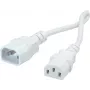 Cabo de alimentação ROLINE GREEN C14/C13 LSOH 0,8 m branco - cabo - 0,8 m