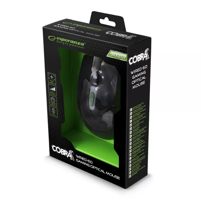 Rato Esperanza WIRED FOR PLAYERS MX207 COBRA USB